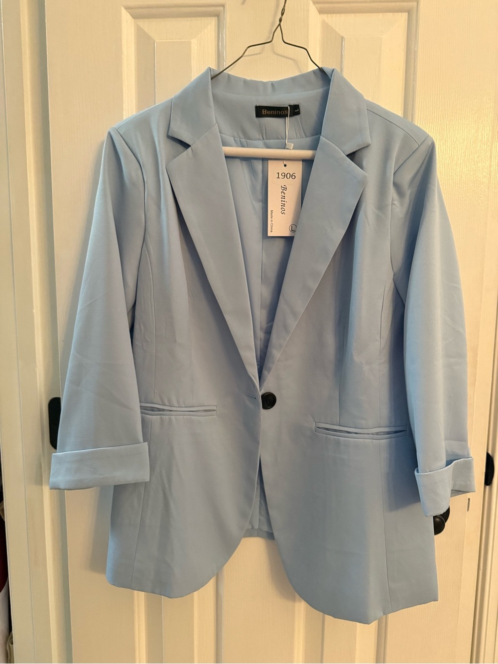 NEW! Light Blue Womens Blazer